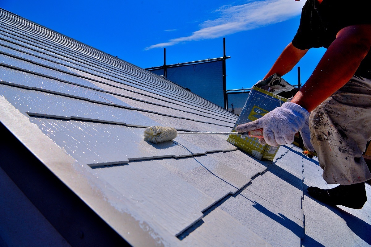 屋根 シーラー塗装