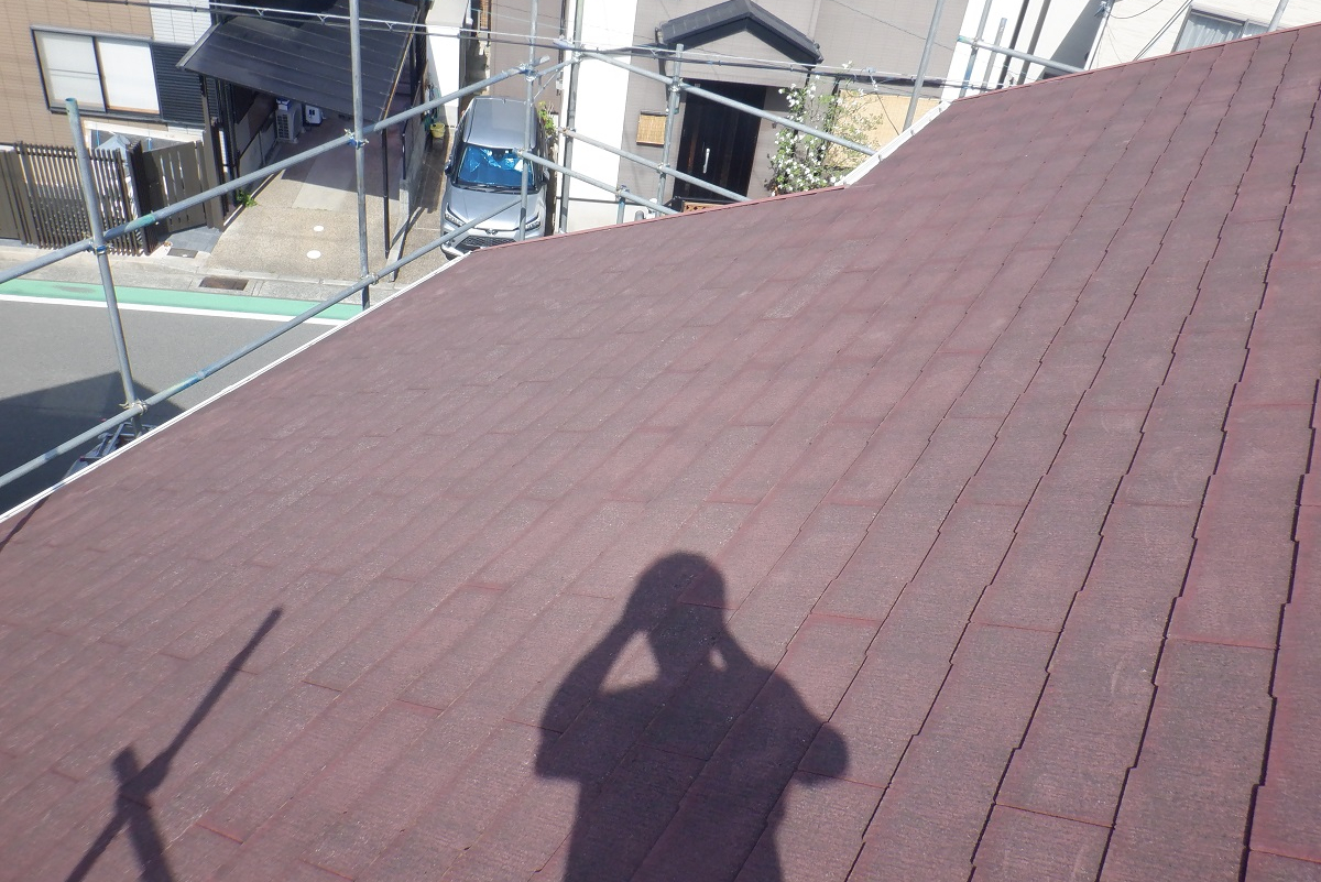 屋根塗装工事前
