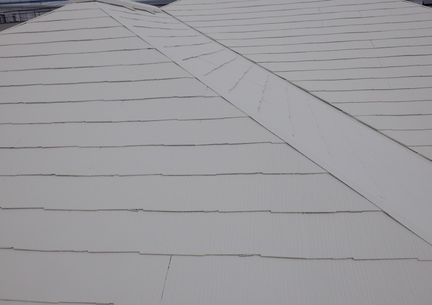 屋根ガイナ塗装完成