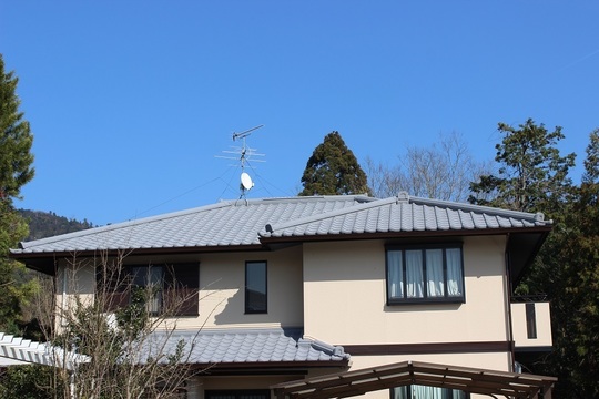 外壁19-75Ｄ 屋根Ｎ-50ガイナ塗装施工例 - 西宮市で屋根・外壁塗装は
