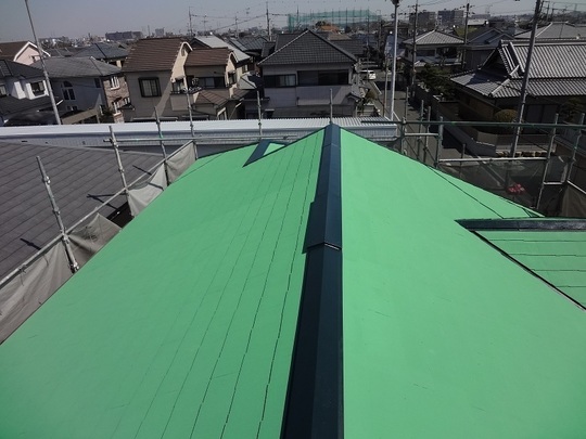 外壁25-85Ｆ屋根42-50Ｌガイナ塗装施工例 - 西宮市で屋根・外壁塗装は
