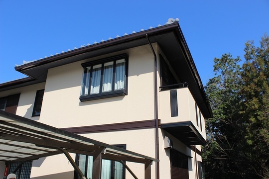 外壁19-75Ｄ 屋根Ｎ-50ガイナ塗装施工例 - 西宮市で屋根・外壁塗装は