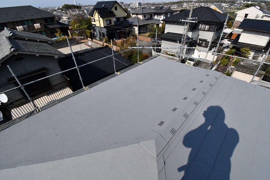 ガイナ 屋根塗装完工