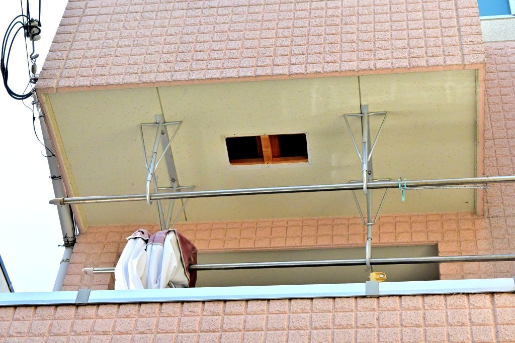 パワーボード目地からの雨漏り