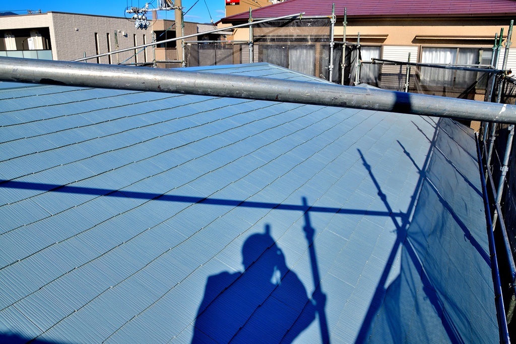 屋根塗装工事完成