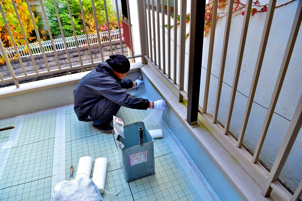 立ち上がりウレタン塗布