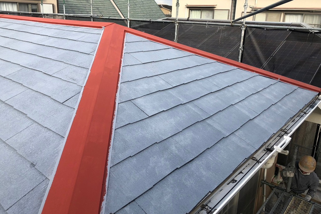 屋根シーラー塗装1回目