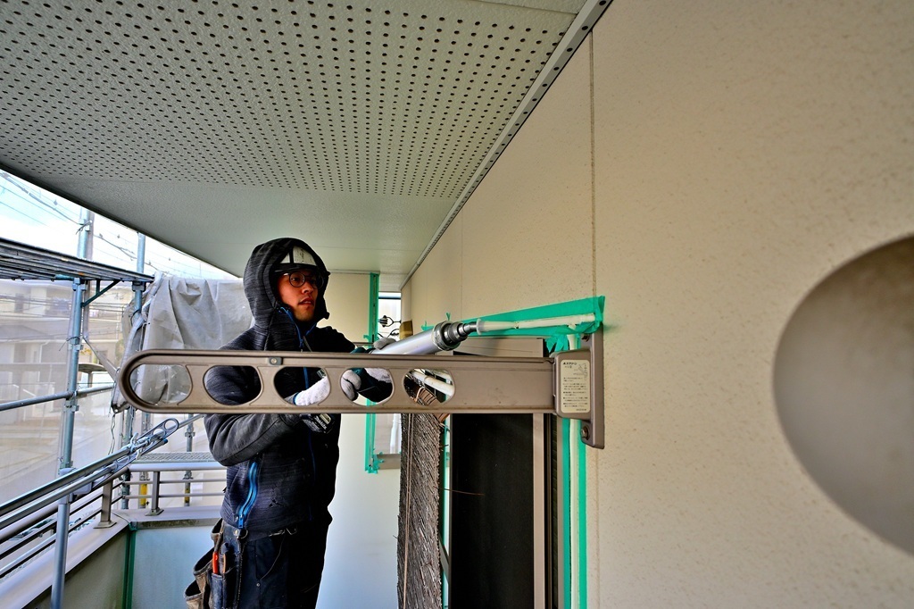 シーリング仕上げ