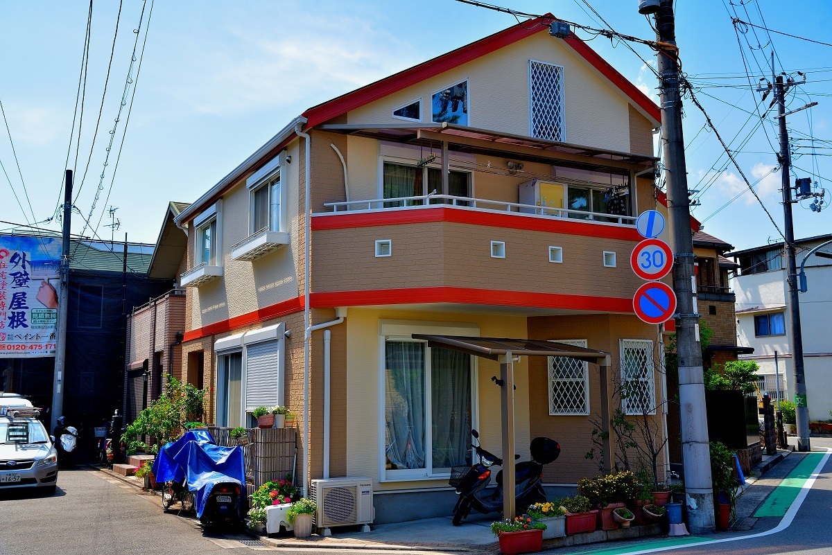 外壁塗装完工