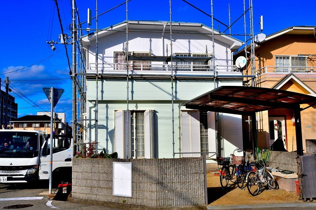 外壁塗装工事完成