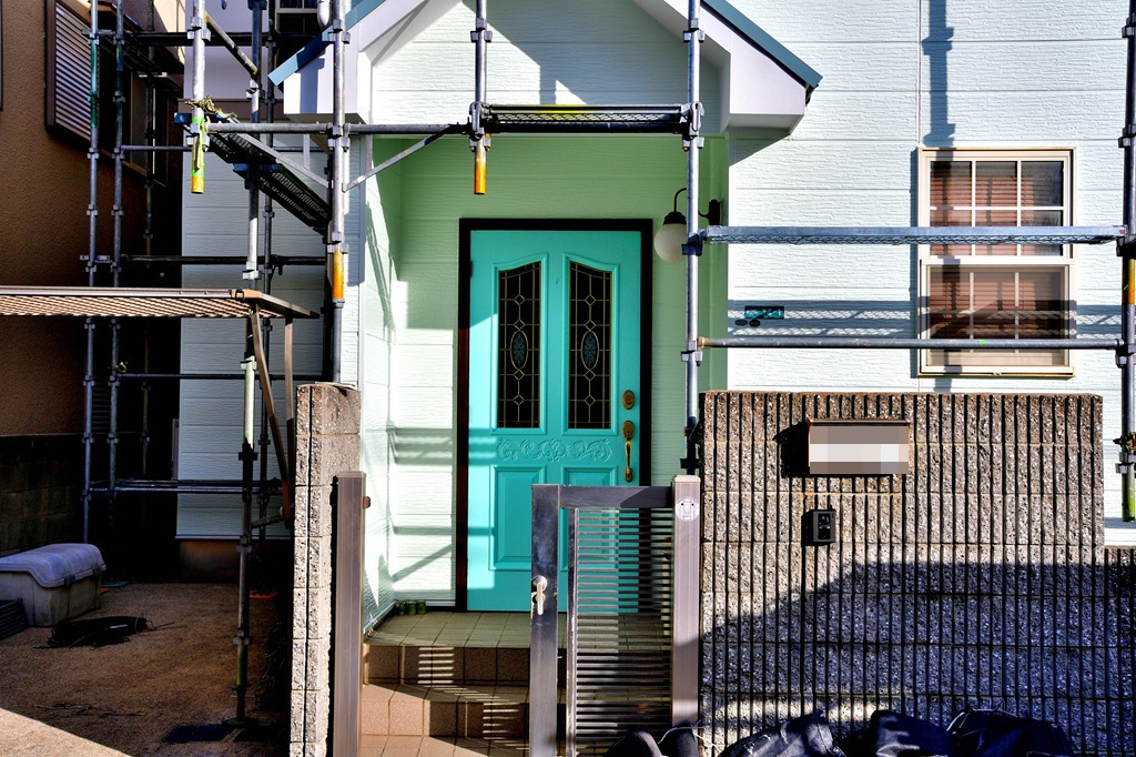 外壁塗装工事完成