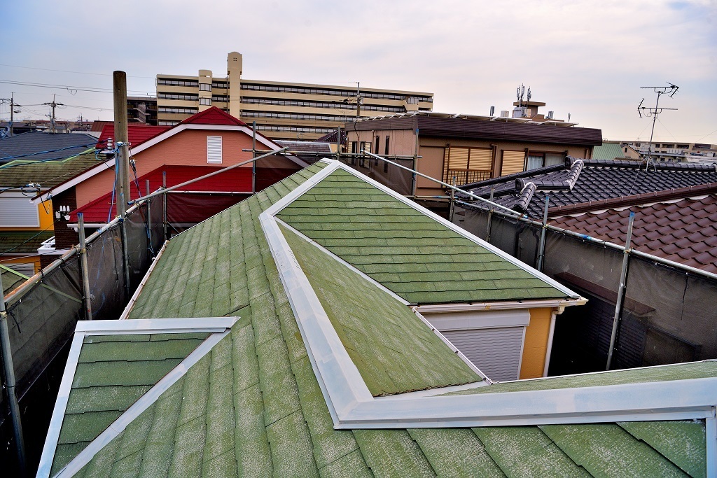 屋根の板金錆止め塗装