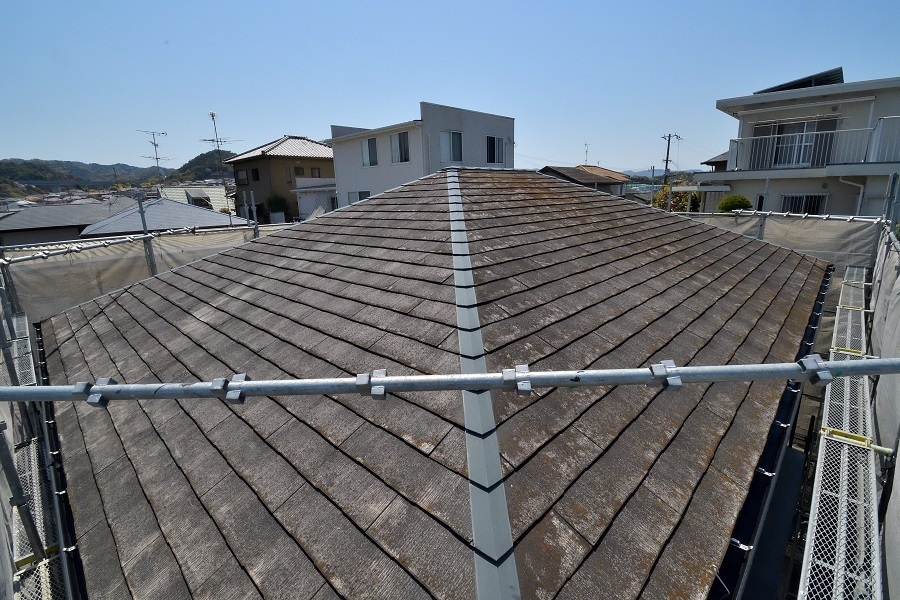 塗装工事前の屋根の現況