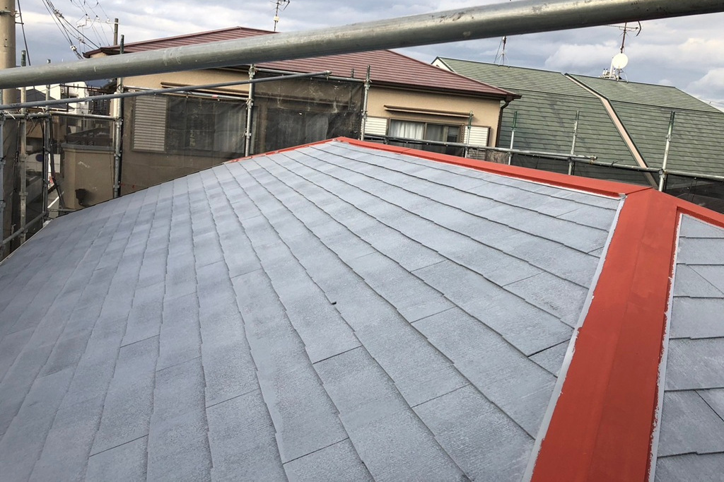 屋根シーラー塗装1回目