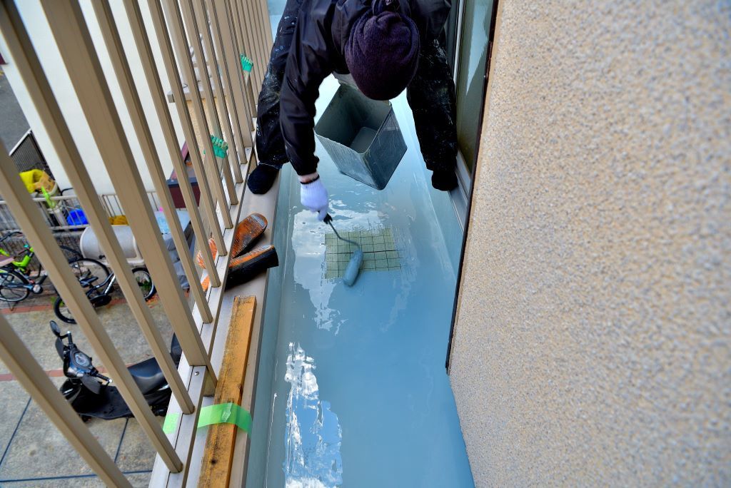 ベランダウレタン防水通気緩衝工法