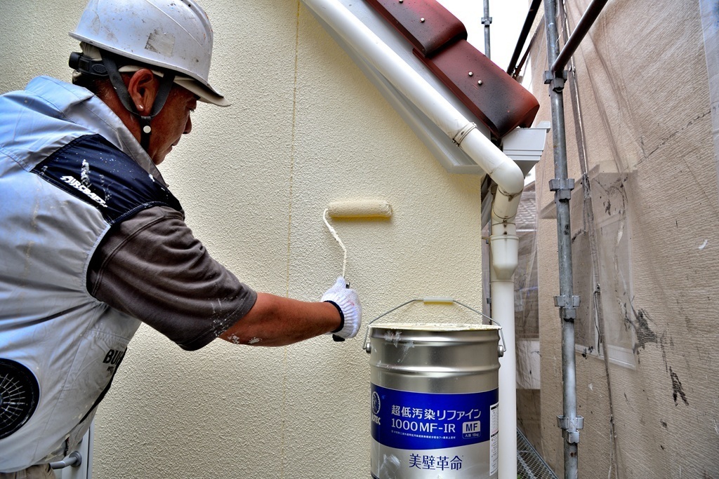 西宮市で超低汚染リファイン塗装