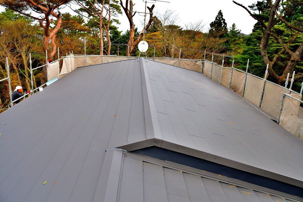 屋根のカバー工法完成
