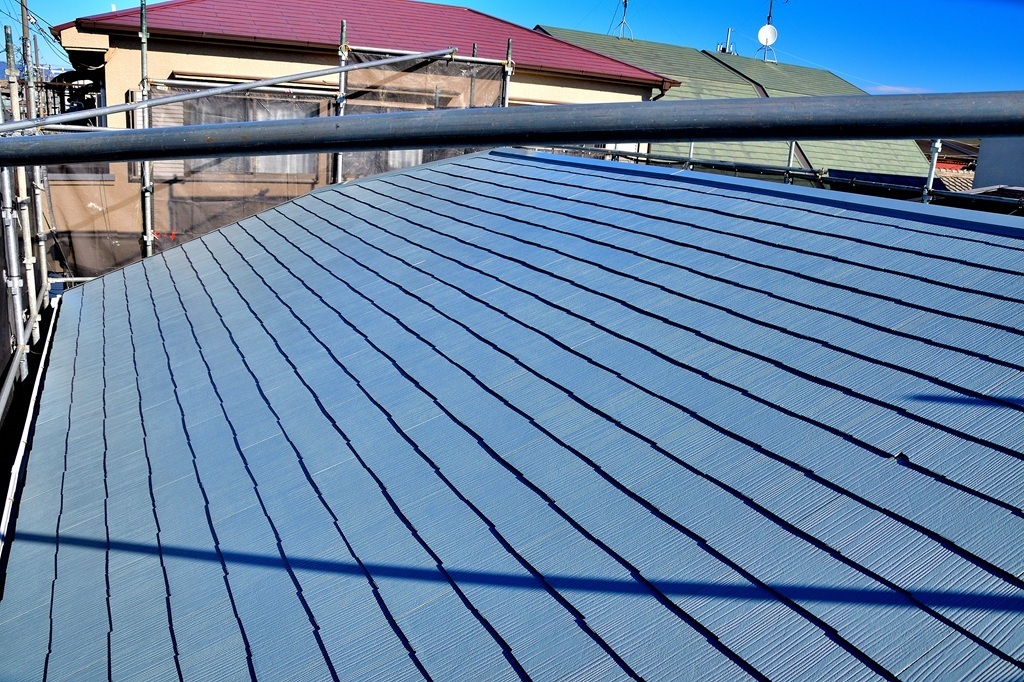 屋根塗装工事完成