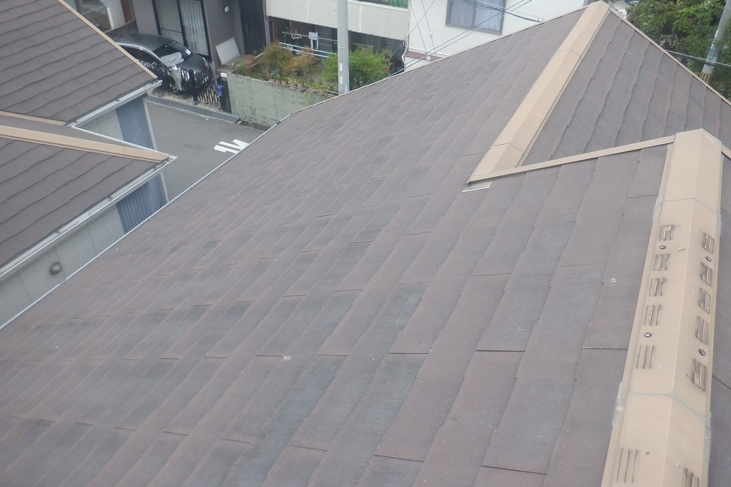 屋根の塗装工事前