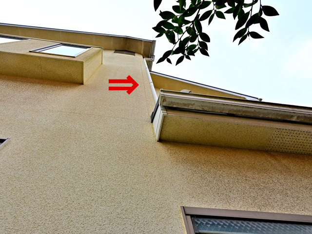 サイディングの縦目地