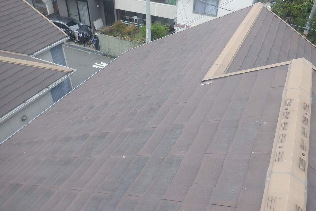 屋根塗装工事前