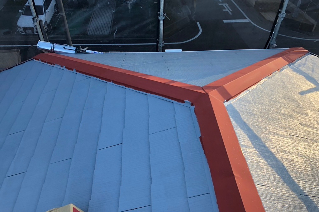 屋根シーラー塗装2回目