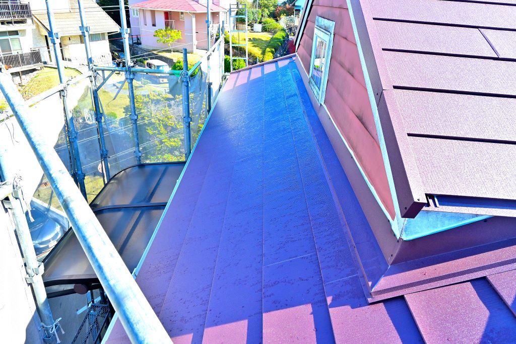 屋根のカバー工法工事の完工