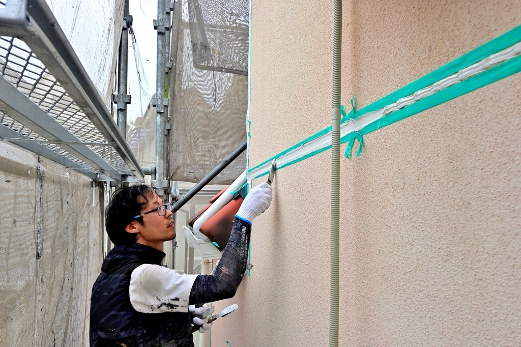 シーリング仕上げ