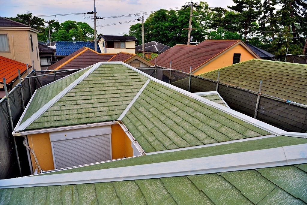 屋根の板金錆止め塗装