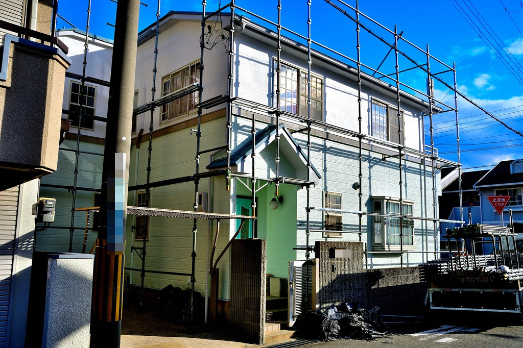 外壁塗装工事完成