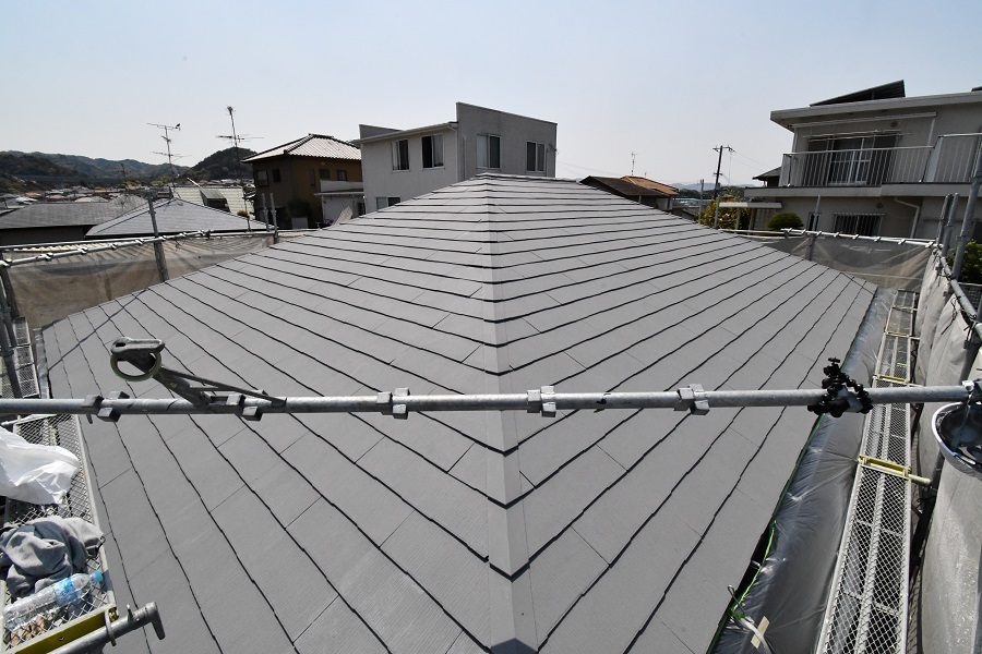 2回目のガイナ屋根塗装後