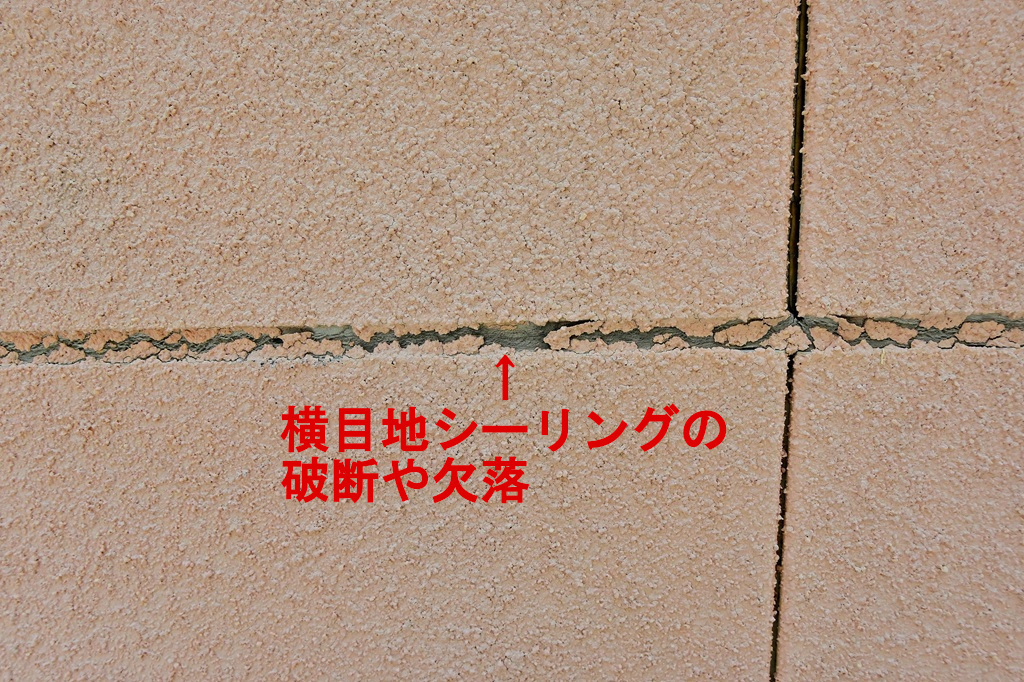 横目地の劣化