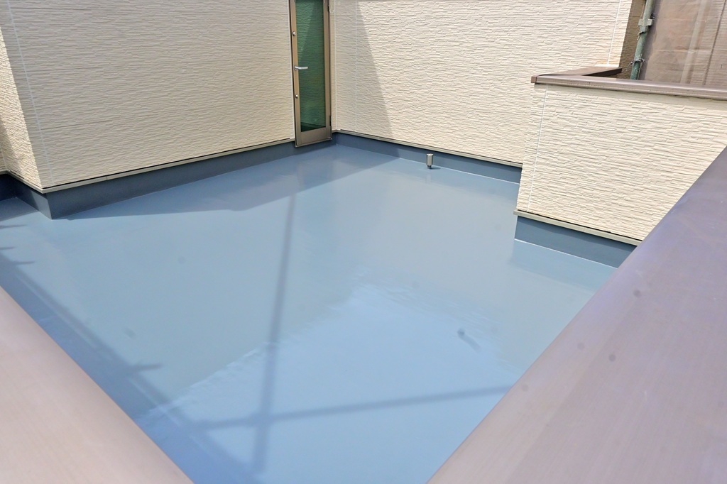 ウレタン通気緩衝工法完成