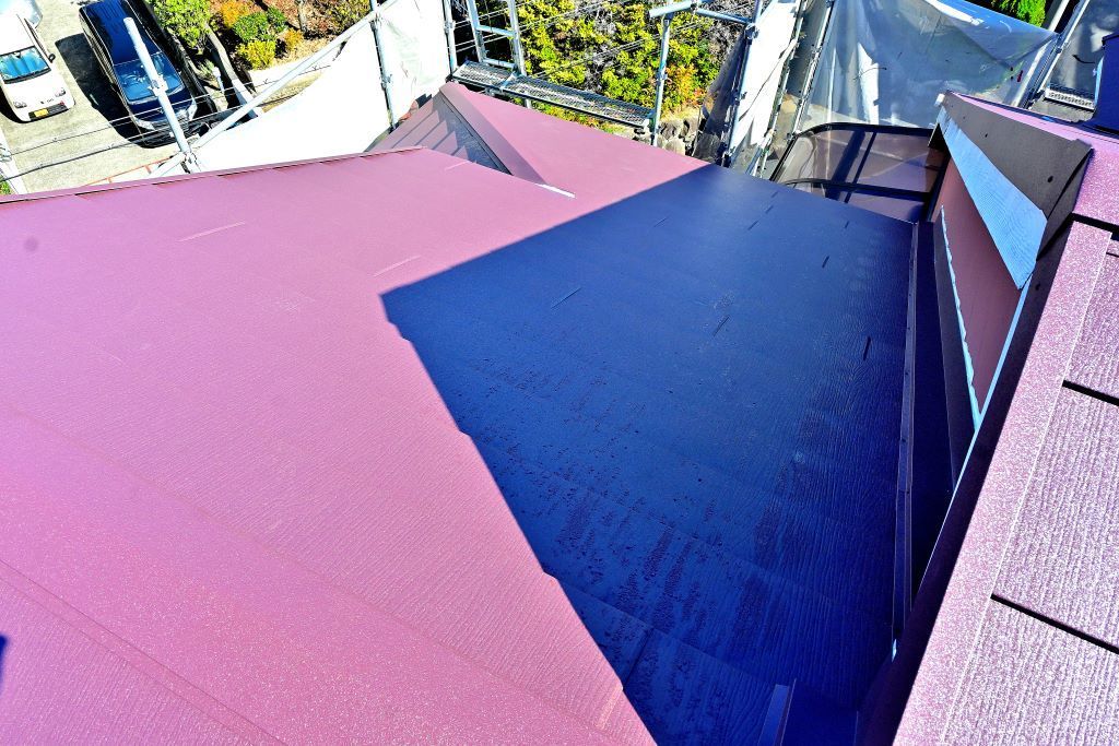 屋根のカバー工法工事の完工